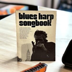 Vintage Blues Harp Songbook Tony Glover Instructional Harmonica Record Included